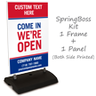 Come In We Are Open BigBoss Portable Custom Sidewalk Sign