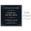 Come In We Are Open BigBoss Portable Custom Sidewalk Sign
