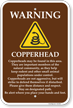 Copperhead Warning Sign