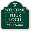 Custom Welcome Add Motif, Logo And Name Sign