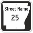 Custom Arkansas Highway Sign