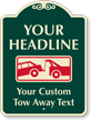 Custom Car Towed Away Signature Sign
