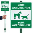 Custom Dog Symbol LawnBoss Sign