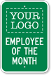 Custom Employee Of The Month Logo Sign
