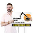 Custom Horizontal Add Company Name Text Contact Number