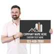 Custom Horizontal Add Your Company Name Text Number