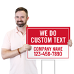 Custom Horizontal We Do Add Company Name Text