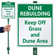 Custom Keep Off Grass, Dune Area Sign Kit