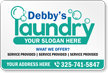 Custom Laundry Center Dry Cleaner Vehicle Magnetic Sign