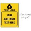 Custom Logo And Text Sidewalk Sign