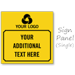 Custom Logo And Text Sidewalk Sign