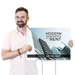 Custom Modern Apartments For Rent Yard Sign