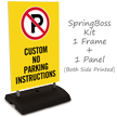 Custom No Parking Sidewalk Sign Insert
