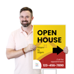 Custom Open House Sign Add Timings Number And Logo