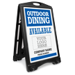 Custom Outdoor Dining Available: Upload Your Logo
