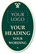 Create Oval Palladio Sign, Add Logo, Motif, Wording