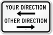 Custom Parking Lot Directional Sign