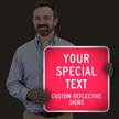 Custom Reflective Sign   Add Your Special Text