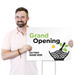 Custom Restaurant Grand Opening Yard Sign