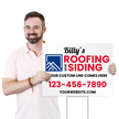 Custom Roofing and Siding Add Name Text Contact Details
