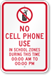 Custom No Cell Phone During School Time Sign