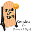 Personalized Rolling A-Frame Sidewalk Sign Kit