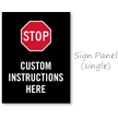Custom Stop Parking Sidewalk Sign