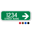 Custom Street Name House Number Arrow 911 Address Sign