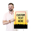 Custom Vertical Activism Yard Sign With Text