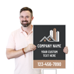 Custom Vertical Add Company Name Text Phone Number