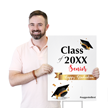 Custom Vertical Happy Graduation Senior Yard Sign