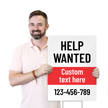 Custom Vertical Help Wanted Yard Sign