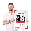 Custom Vertical We Are Hiring Join Our Team Yard Sign