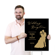 Custom Wedding Reception Vertical Sign Add Your Names