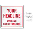 Customizable Parking Instructions Sidewalk Sign Insert
