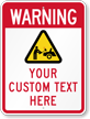 Customizable Private Parking Warning Sign with Graphic