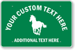Customized Animal Crossing Horse Sign