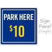 Customized Park Here Sidewalk Sign