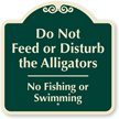 Do Not Feed Or Disturb Alligators Sign