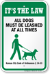 Dog Leash Sign For Missouri
