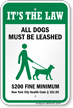 Dog Leash Sign For New York