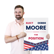 Elect Add Position And Name Custom Vote Yard Sign