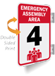 Emergency Assembly Area Number Four Sign