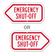 Emergency Shut-Off Sign