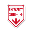 Emergency Shut-Off With Down Arrow Sign