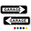 Garage Directional Parking Sign