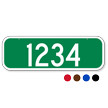 Horizontal 911 Address Sign With House Number