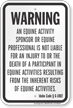 Idaho Equine Liability Sign