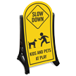 Kids Pets At Play Slow Down Sign Kit
