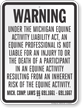 Michigan Equine Liability Sign
